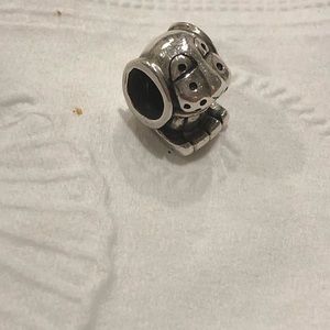 FINAL SALE Sterling Silver Dog Charm